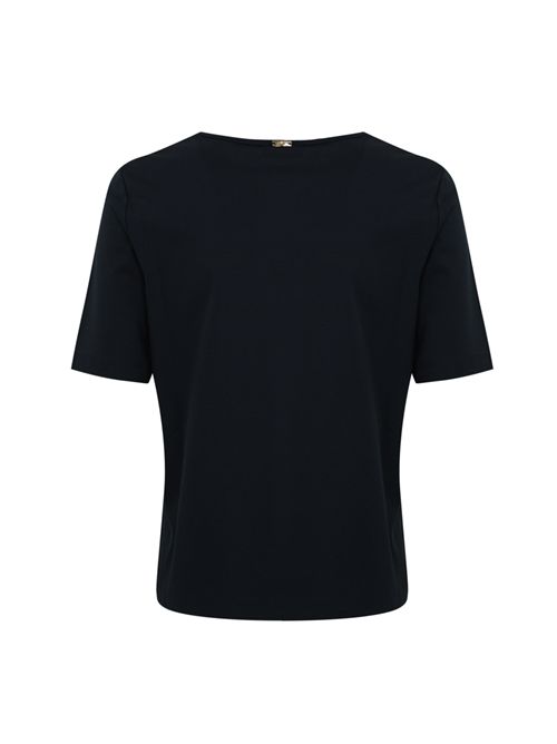 T-shirt con spacchetti in jersey Blu Herno | JG000258D 520639281